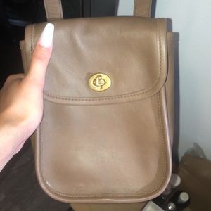Coach Brown Leather Crossbody bag